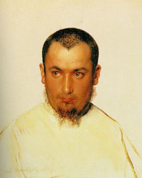 保羅 德拉羅什 Head of a Camoldine Monk 保羅 德拉羅什 Head of a Camoldine Monk